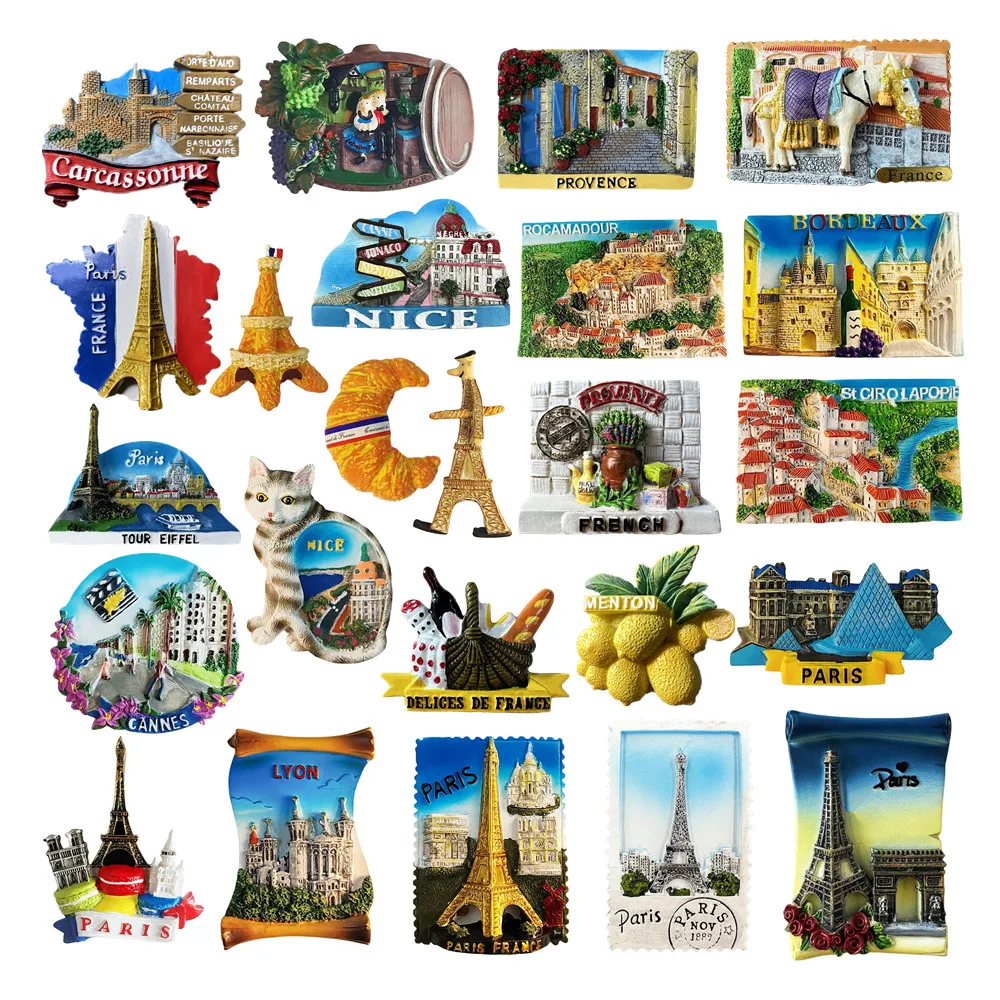 3D магниты на холодильник в Европе Франции туристические сувениры магнитные