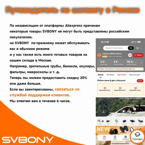 РУ для SVBONY SC002