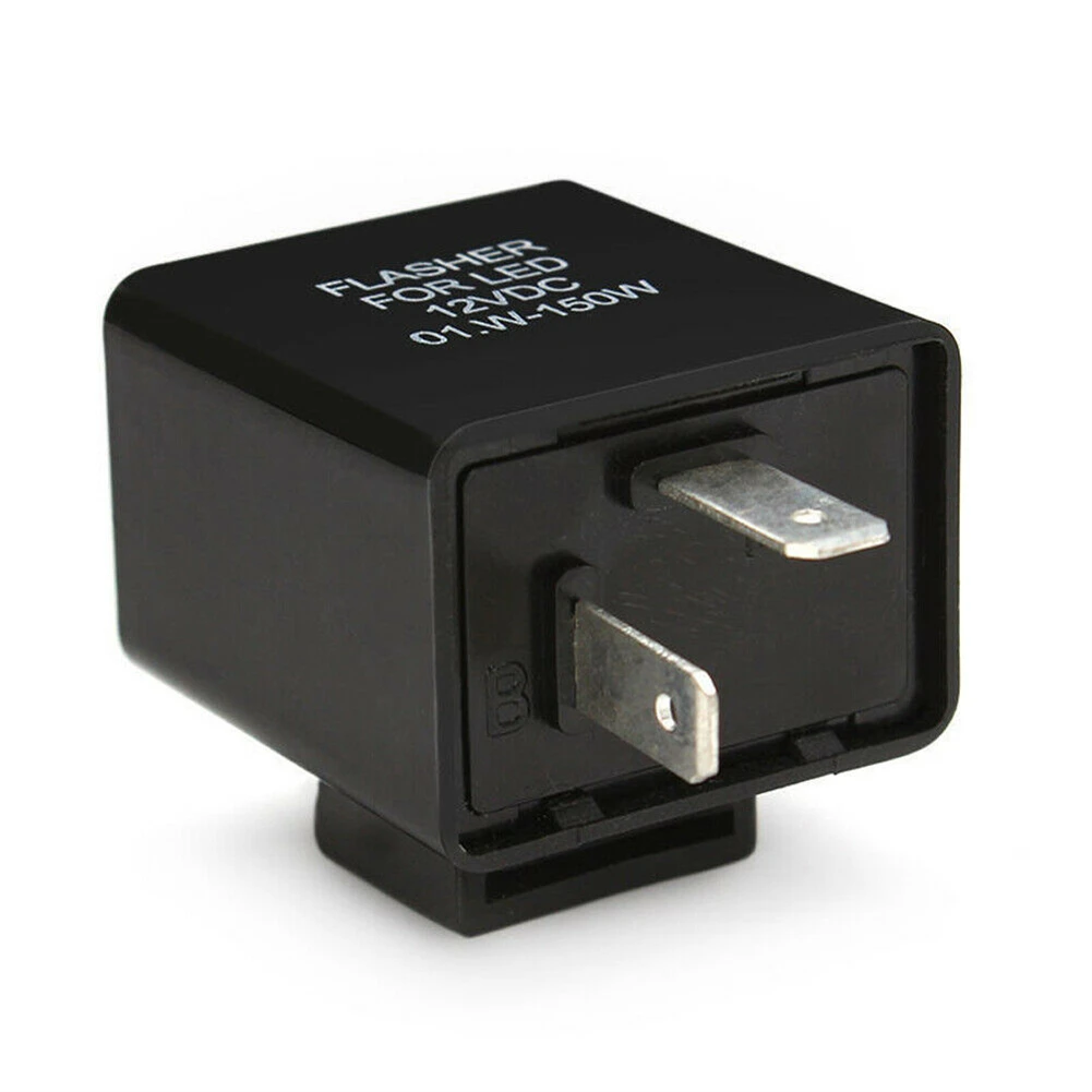 

12V 2 Pin Motorcycle Blinker Adjustable LED Flasher Relay Turn Signal Indicator 49*34*34mm Motorcycle Parts High Quality