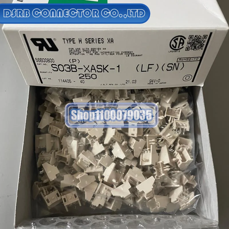 

50pcs/lot S03B-XASK-1 3P 2.5MM legs width 100% New and Original