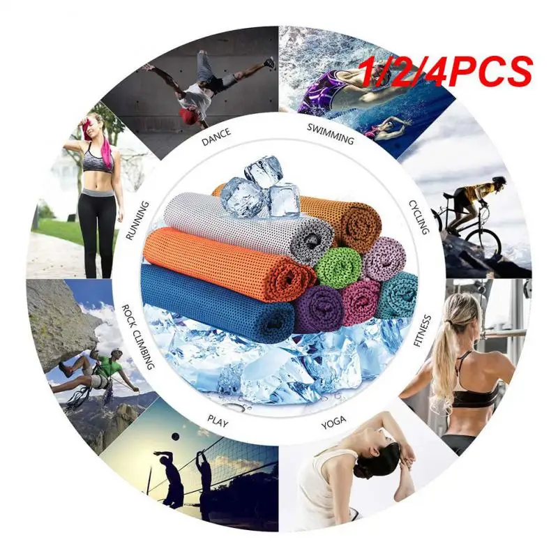 

1/2/4PCS Microfiber Sport Towel Rapid Cooling Ice Face Towel Quick-Dry Beach Towels Summer Enduring Instant Chill Towels for