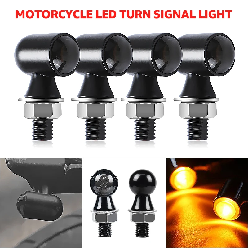 Светодиодный указатель поворота для мотоцикла янтарный индикатор 12 В HONDA YAMAHA Cafe
