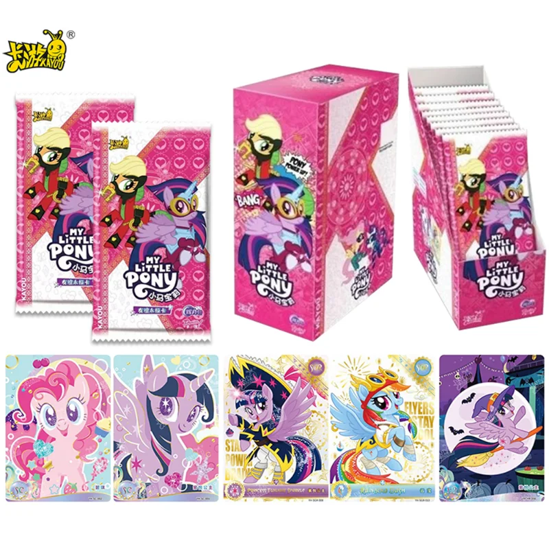 

KAYOU My Little Pony Collection Cards Friendship Eternal Card Huiyue Pack UR SSR Cards Anime Peripheral Princess Girl Cards
