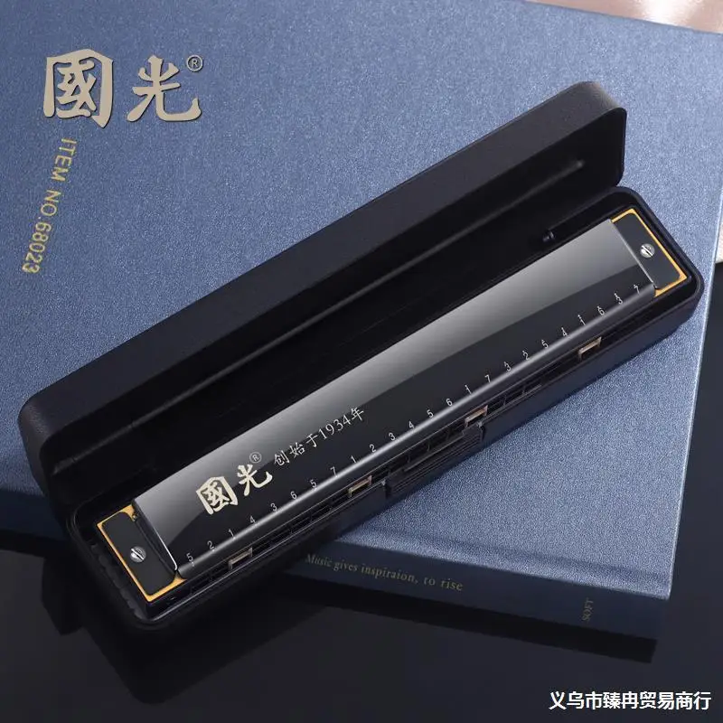 

24 Hole Polyphonic C Key Harmonica For Beginners, Children, Boys And Girls, Self-Learning Entry-Level Harmonica Instrument