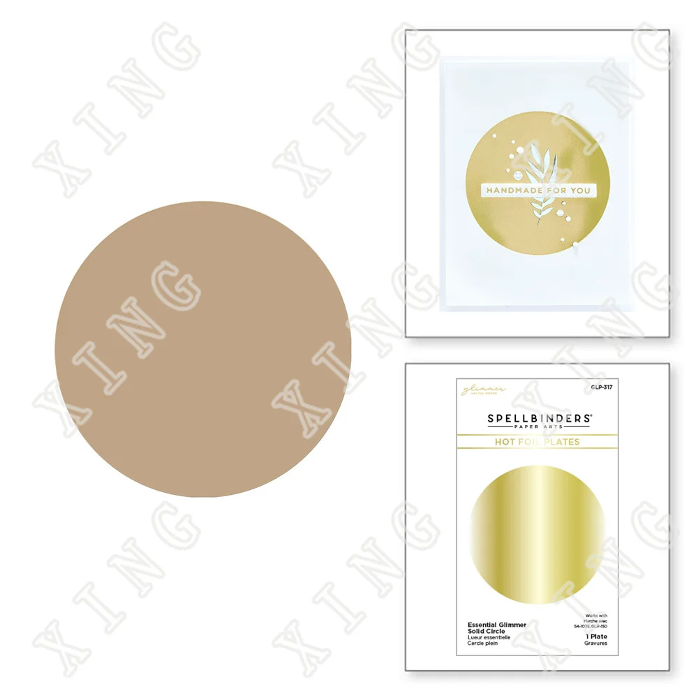

Circle Glimmer 2022 New Hot Foil Plate Solid Scrapbook Diary Decoration Stencil Embossing Template Diy Greeting Card Handmade