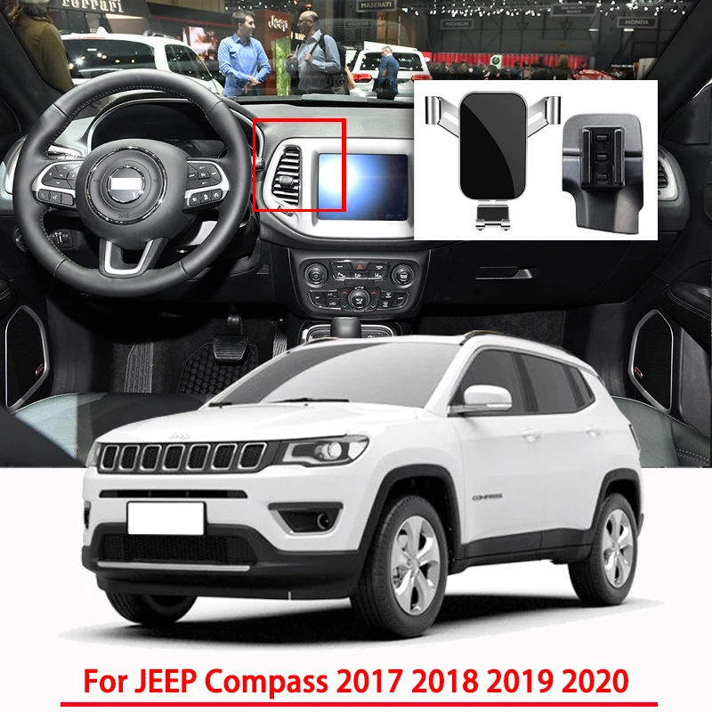 

Car Accessories Mobile Phone Holder for JEEP COMPASS 2017 2018 2019 2020 Gravity Navigation Special Bracket GPS Support