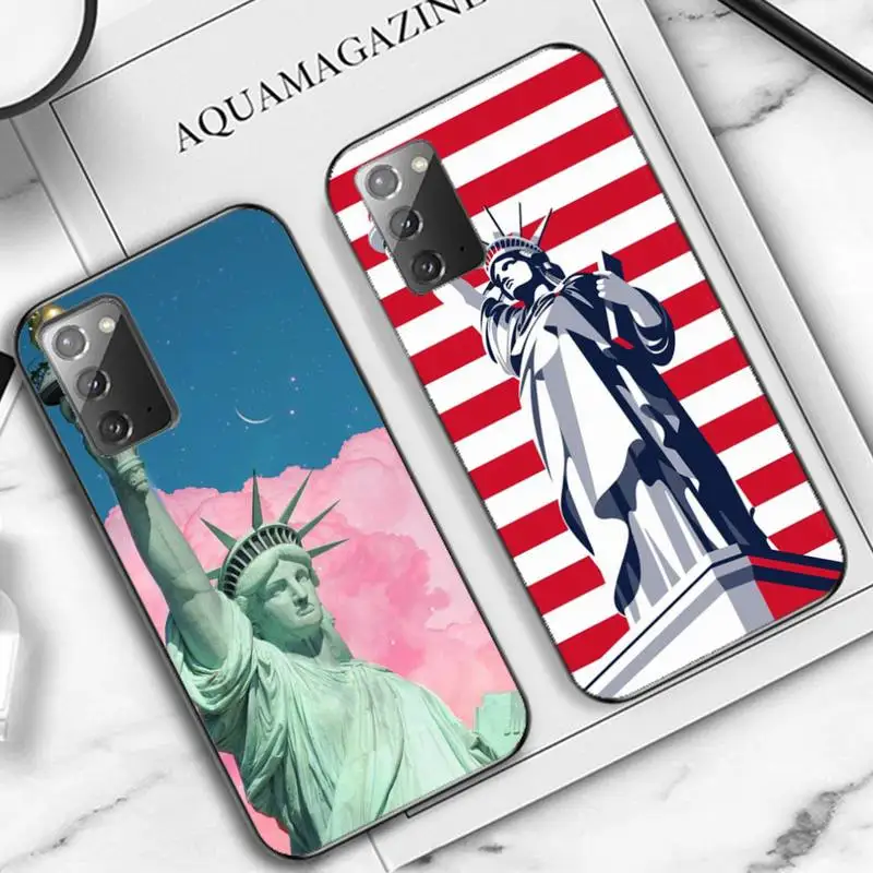 

Statue of liberty Phone Case For Samsung Note 8 9 10 20 pro plus lite M 10 11 20 30 21 31 51 A 21 22 42 02 03