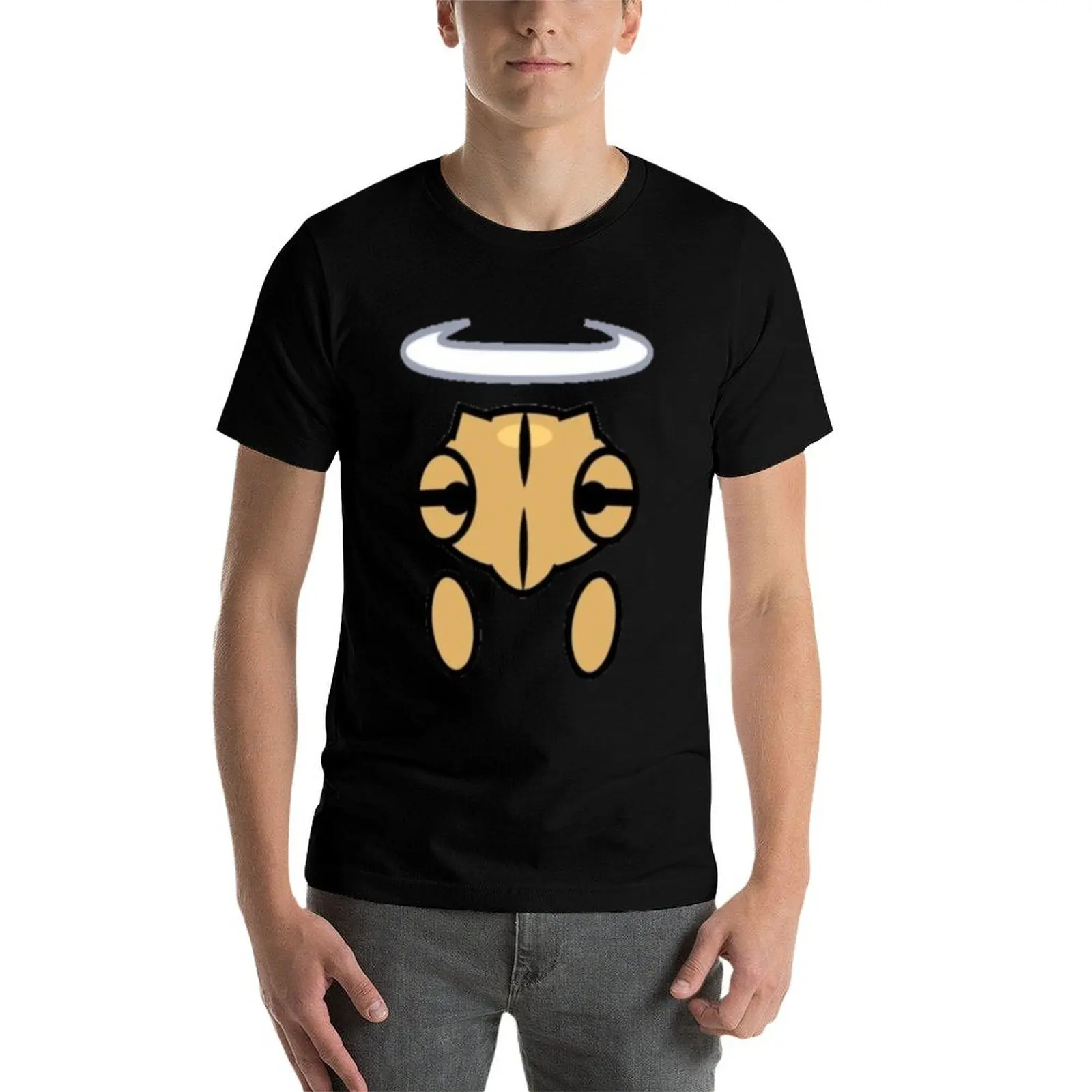 Фото Футболка Shedinja Head, Halo and Hands, хлопковые футболки с рисунком, винтажная мужская футболка, мужские белые футболки №3