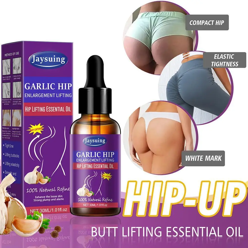 

30ml Hip Enlargement Lifting Butt Firming Enhancement Skin Care Body Buttocks Garlic Butt Lift Essential Oil Care Massage Oil