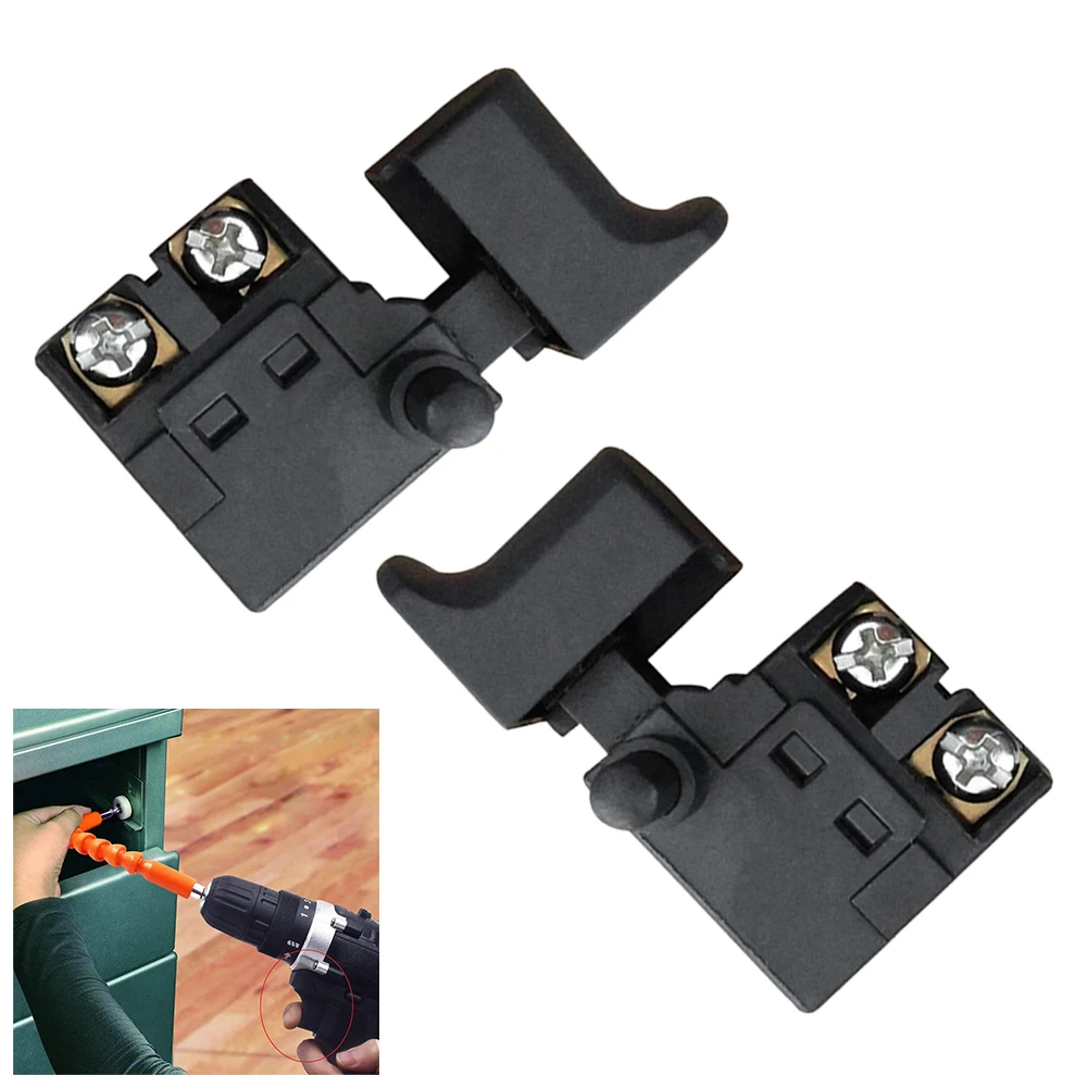 

2pcs Speed Regulating Switch 250V Trigger Button Switch For Electric Drill Planer Cutting Machine Marble Machine Power Tools