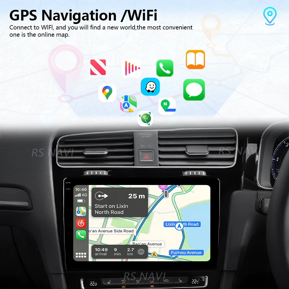 Фото Автомагнитола Android 16 с функцией Plug and Play для Volkswagen VW Golf 7 MK7 GTI 2012-2021 (праворульные модели) с поддержкой CarPlay и Android Auto №4