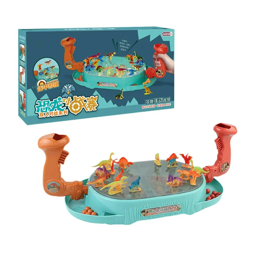 

Детская игрушка для игры в катапульту, динозавр, боевой стол, забавная двухместная Интерактивная битва, мяч, стрельба, соревнование