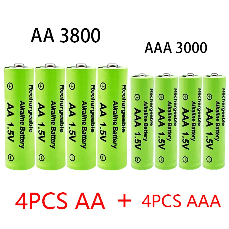 

1.5V AA + AAA NI MH Rechargeable AA Battery AAA Alkaline 2100-3000mah For Torch Toys Clock MP3 Player Replace Ni-Mh Battery