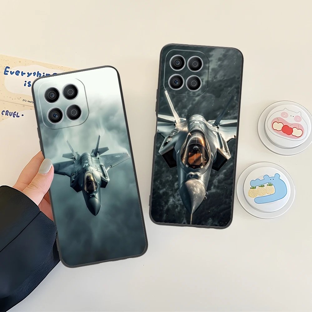 AirForce Plane Mobile Cell Phone Case for Huawei Honor 90 80 70 60 50 30 20 10 9 8 7 Pro S SE Lite 5G Black Cover Shell