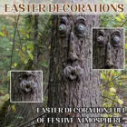 Декоративная Пасхальная фотоскульптура для лица, креативный реквизит для улицы, садовые статуи, скульптура для пожилых людей, с изображением дерева, Jardineria de