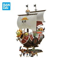 bandai original one piece model kit anime figure thousand sunny action figures collectible ornaments toys gifts for kids