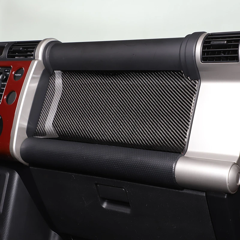 Фото Для Toyota FJ Cruiser 2007-2021 автомобильный кодировщик центральная панель управления наклейка из мягкого углеродного волокна аксессуары для интерьера 1 шт. с левым рулем №2
