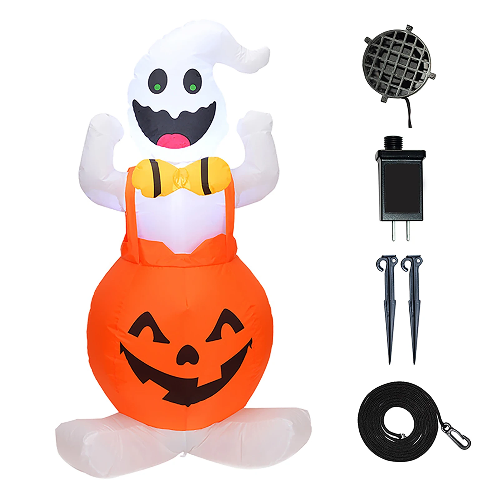 

LED Lighted Inflatable Ghost With Blower Funny Indoor Outdoor Garden Party Props Yard Horror Easy Setup Festival Halloween Decor