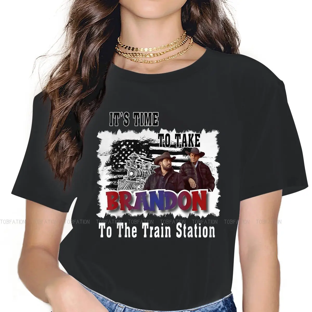 

Its Time to Take Brandon to The Train Station Unique TShirt for Girl Yellowstone 5XL Hip Hop Gift Clothes T Shirt Short Sleeve