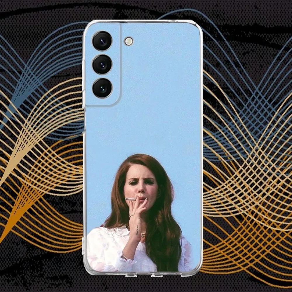 Силиконовый чехол L-Лана Дель Рей для Samsung S30 S23 21 22 20 Ultra S20 FE lite S10 9 прозрачный PIus