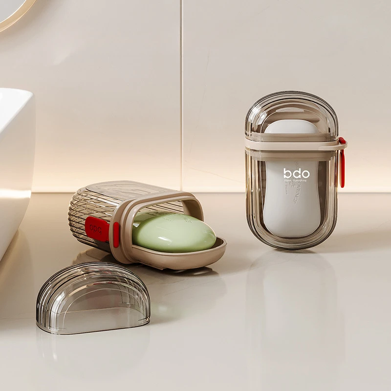 1 шт. портативная мини-мыльница для путешествий с герметичным сливом и крышкой