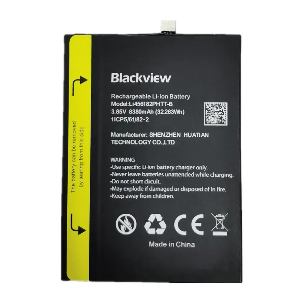 Фото Ли 456182 PHTT-B BL8800pro для Blackview BL8800 аккумулятор BV8800 BL8800 Pro оригинальный аккумулятор 8380 мАч мобильный телефон + бесплатные инструменты №2