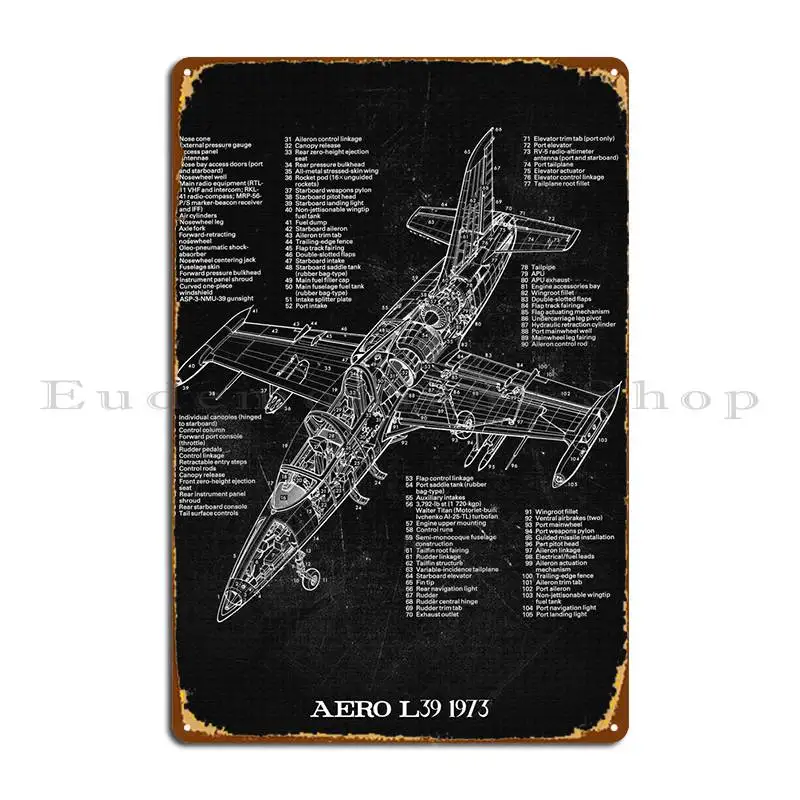 Aero L39 1973 металлический плакат на стену пещера дизайн пещер создание оловянного