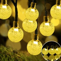 3m 6m led string lights fairy bubble ball lamp holiday lighting garland battery indoor for christmas wedding decoration