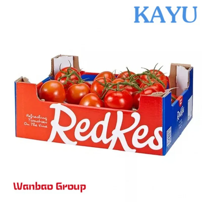 Custom Vegetable Fruit Tomato Packing Corrugated Carton Box