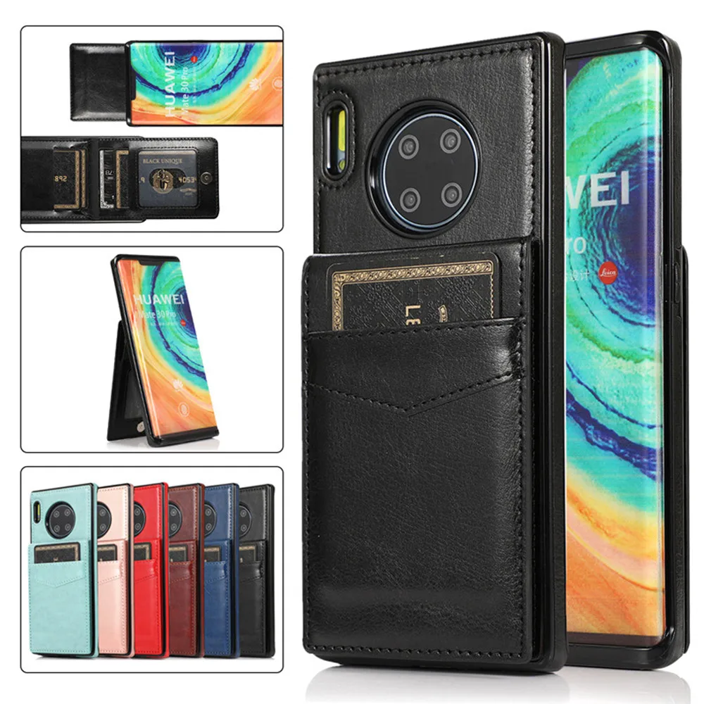 Кожаный чехол-кошелек для Huawei P30 P40 Mate 20 40 30 Pro Lite P Smart 2019 2021 чехол с держателем карт