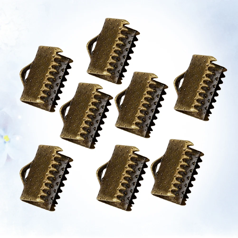 100 шт. зажимы для ленты текстурированные обжимные концевые наконечники с