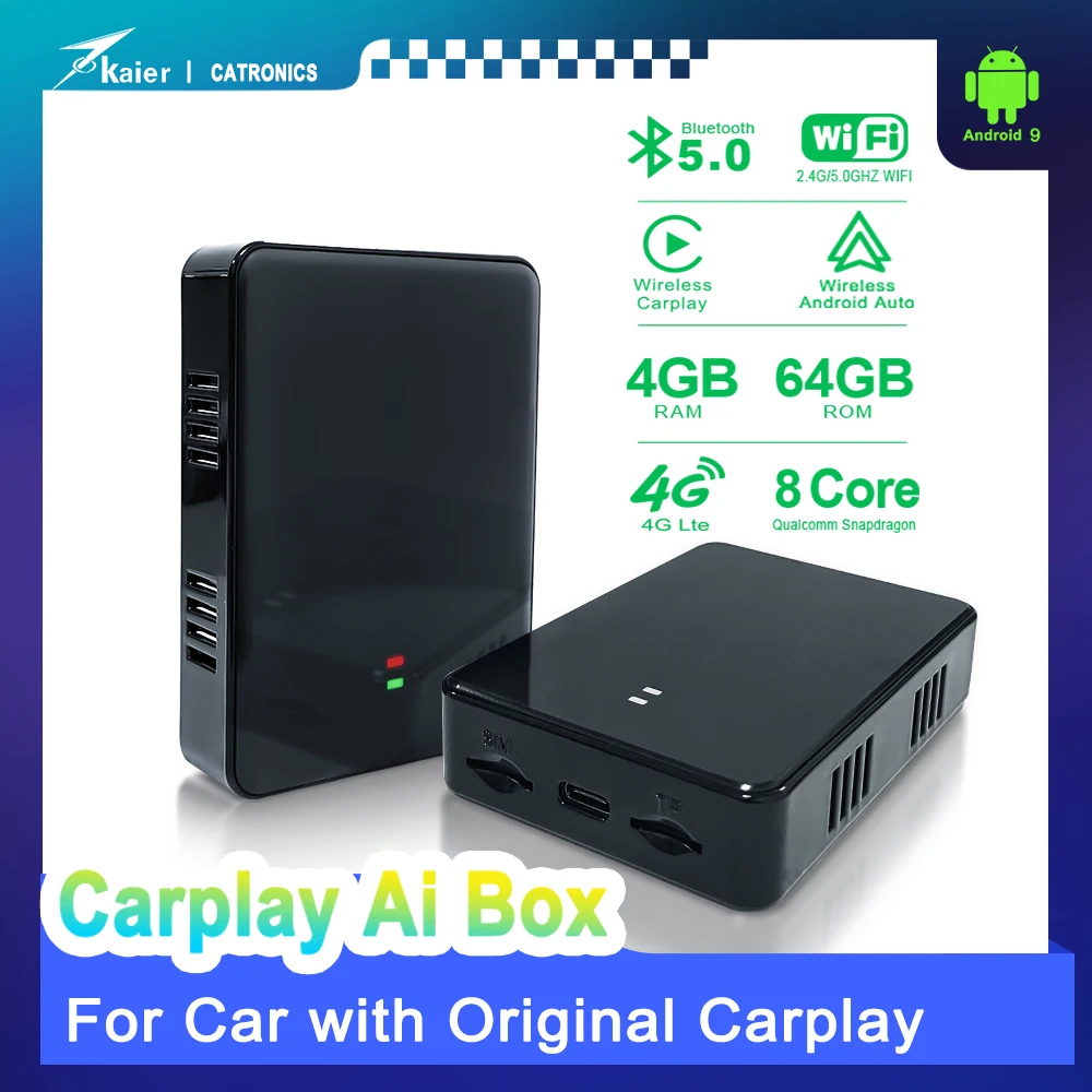 

Автомобильный мультимедийный плеер Catronics Carplay, плеер на Android 9, с ИИ-приставкой, 4 Гб ОЗУ, 64 Гб ПЗУ, для Honda Buick GMC