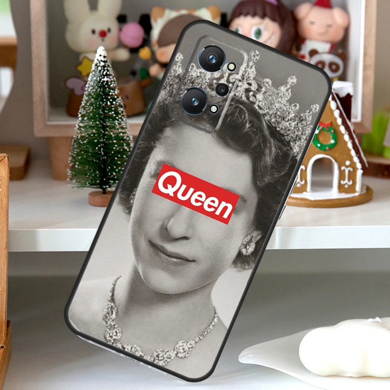 Чехол с изображением английской королевы Елизаветы II для Realme C11 C15 C21 C31 C35 C21Y C25Y C25s