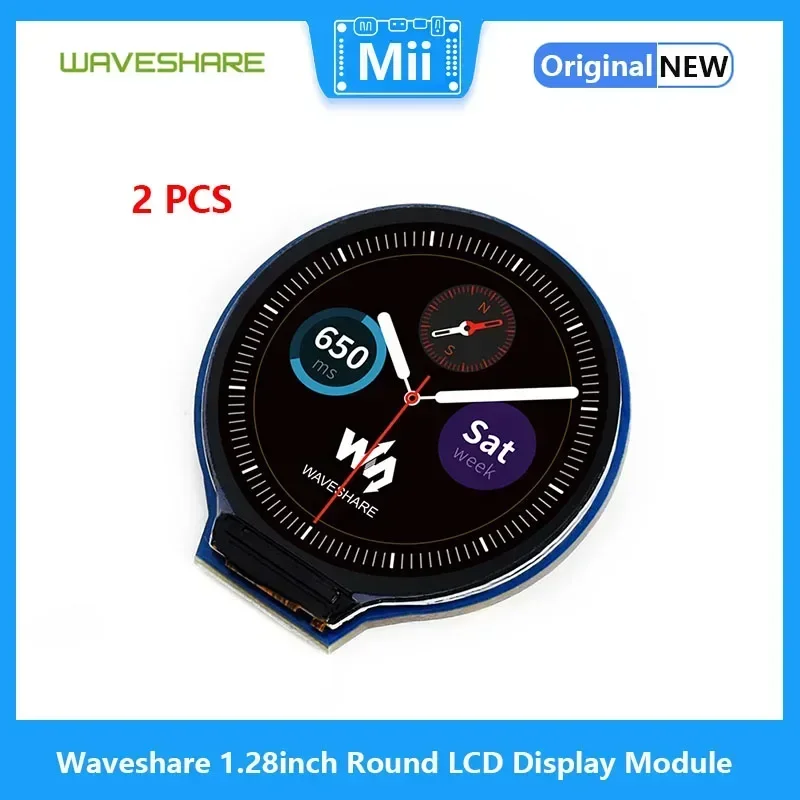 2 шт./лот Waveshare 1 28 дюйма Raspberry Pi круглый модуль ЖК-дисплея 65 тыс. цветов RGB интерфейс