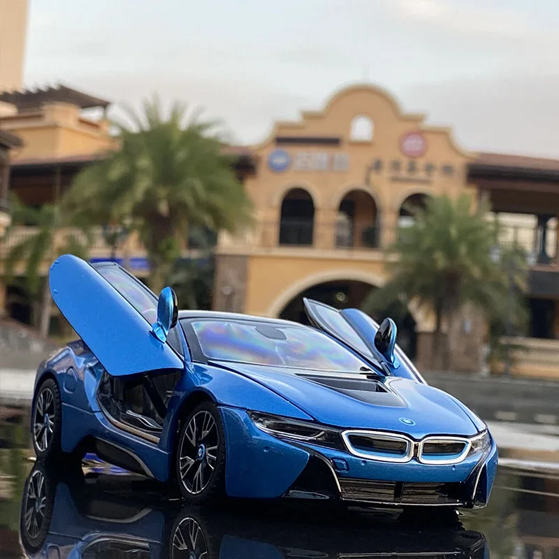 Model 2022 BMW i8 sports car decoration simulation model metal alloy toy birthday boy |