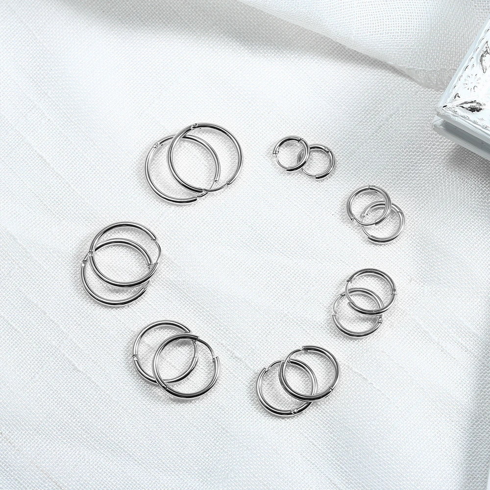 Маленькие серьги-кольца TGNEL для женщин и мужчин