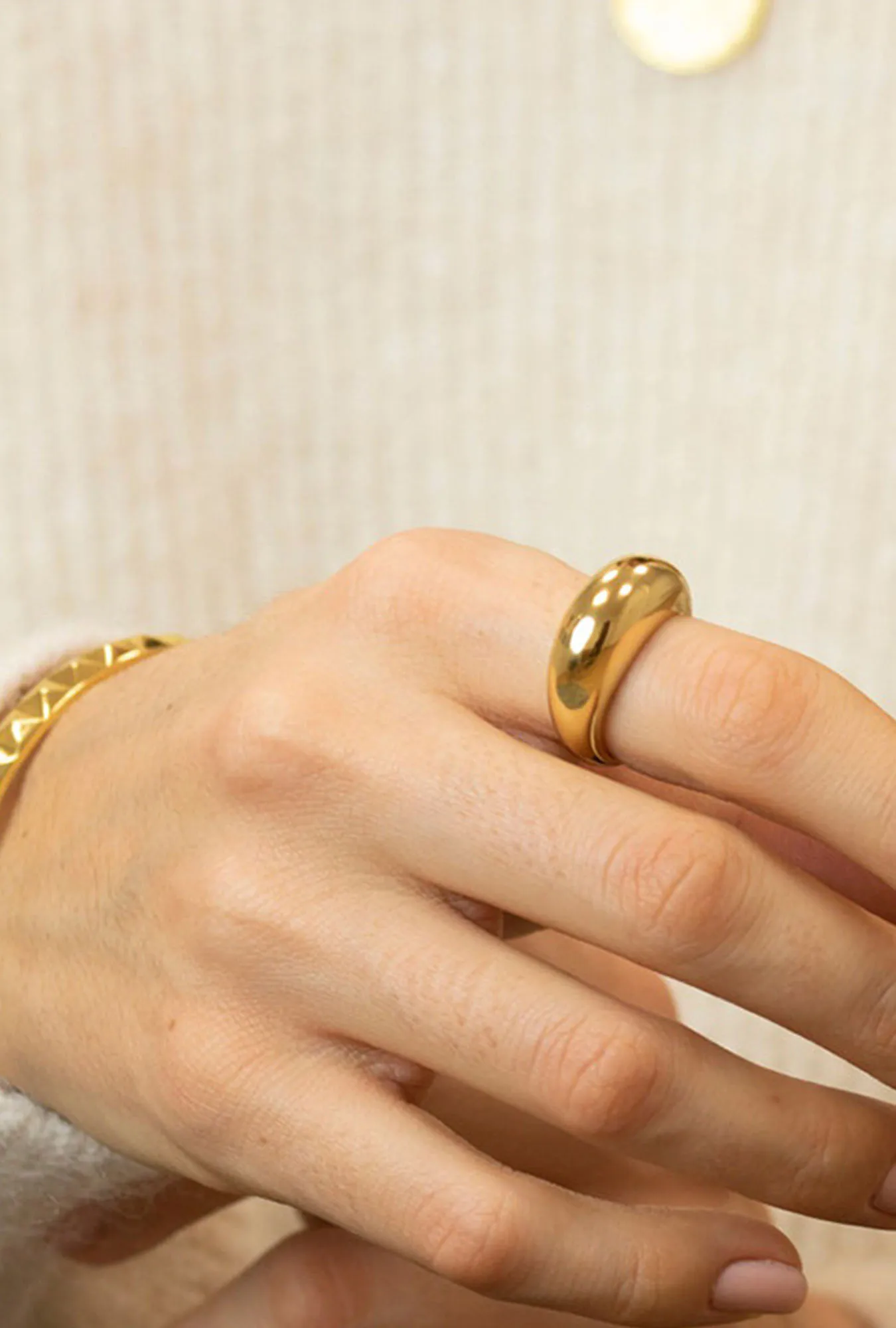 Модные Простые Кольца e-Manco из нержавеющей стали для женщин кольца в форме дуги