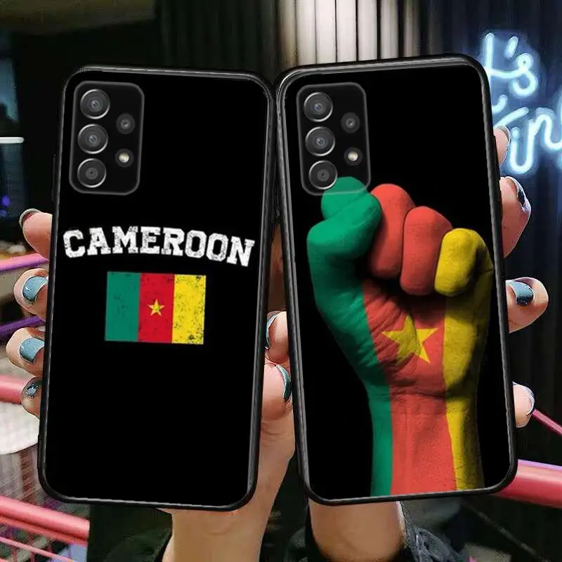 

Republic of Cameroon Flag Phone Case Hull For Samsung Galaxy A70 A50 A51 A71 A52 A40 A30 A31 A90 A20E 5G a20s Black Shell Art Ce