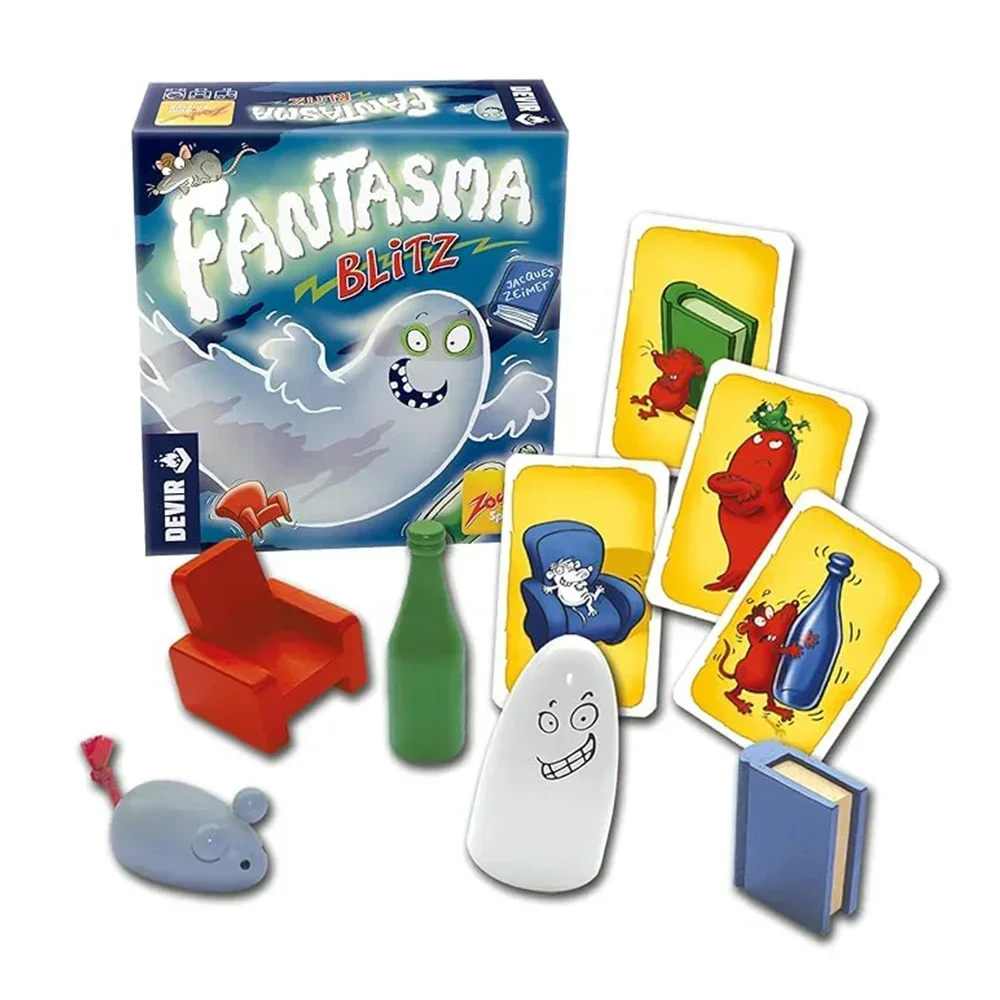 Настольная Игра Ge Avea Blitz 1-5 Ghost Series Spooky Doo — Популярная Семейная Вечерняя Карточная