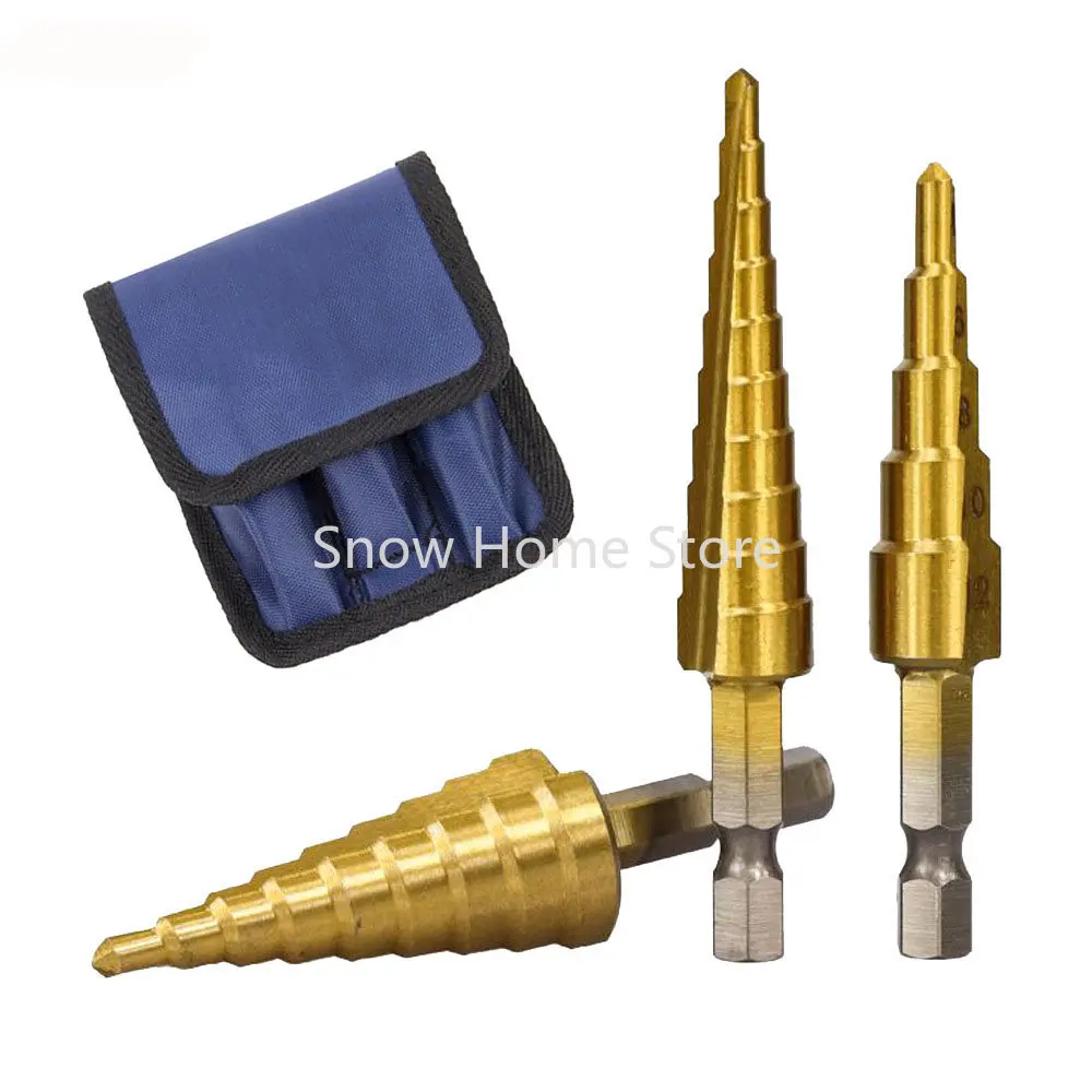 

3-12 4-12 4-20 Metric Hexagonal Pagoda Drill Metal Punch Drill Multifunctional Step Drill Step Drill