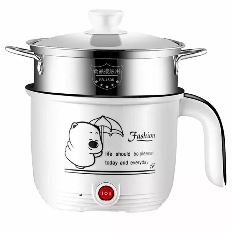 

220V Mini Electric Hot Pot Multi Cooker Portable Electric Rice Cooker Non-stick / Stainless Steel Inner Available EU/AU/UK/US