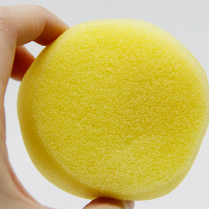 

5 Pcs Round Yellow Replenishment Water Absorbent Sponge Creative DIY Pull Billet Repair Billet Clean Pottery Tools
