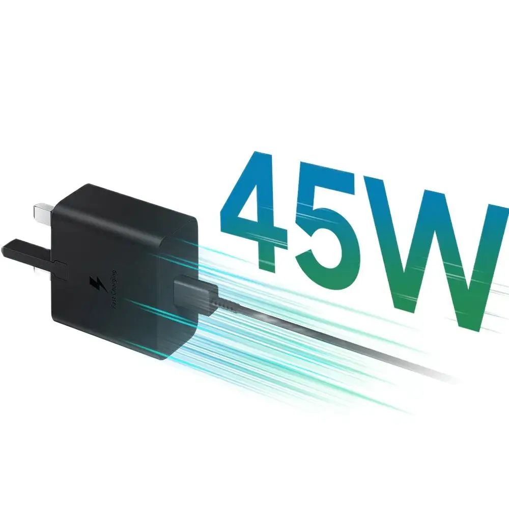 Оригинальное сверхбыстрое зарядное устройство PD 45 Вт 5 5A кабель Type-C для SAMSUNG Galaxy