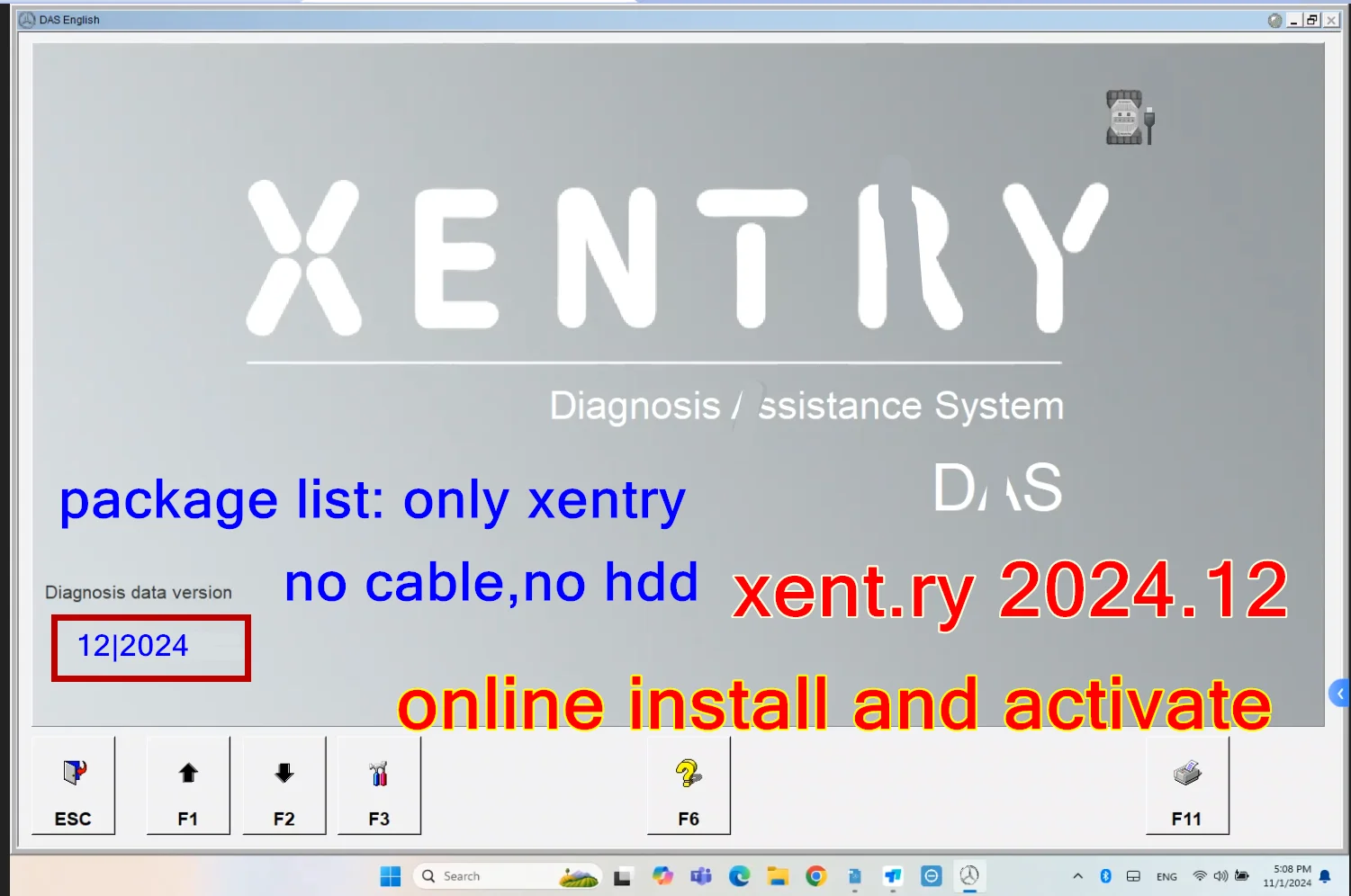 

2025 Горячий! 2024.12 Программное обеспечение для диагностики Xentry Vediamo DT.S WIS EP.C Star.finder Встановіть 512 ГБ SSD + Openport 2.0 Готов к использованию