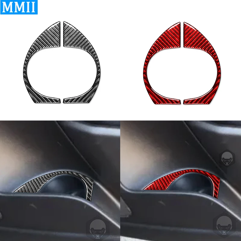 

Для Chevrolet Колорадо GMC Каньон 2015-2022 углеродное волокно передняя дверь держатель стакана рама отделка крышка декоративная наклейка