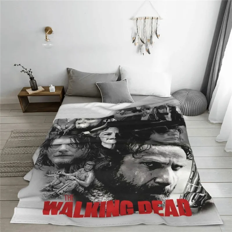 

The Walking Dead Drama Blankets Flannel All Season Breathable Super Warm Throw Blankets for Sofa Travel Rug Piece