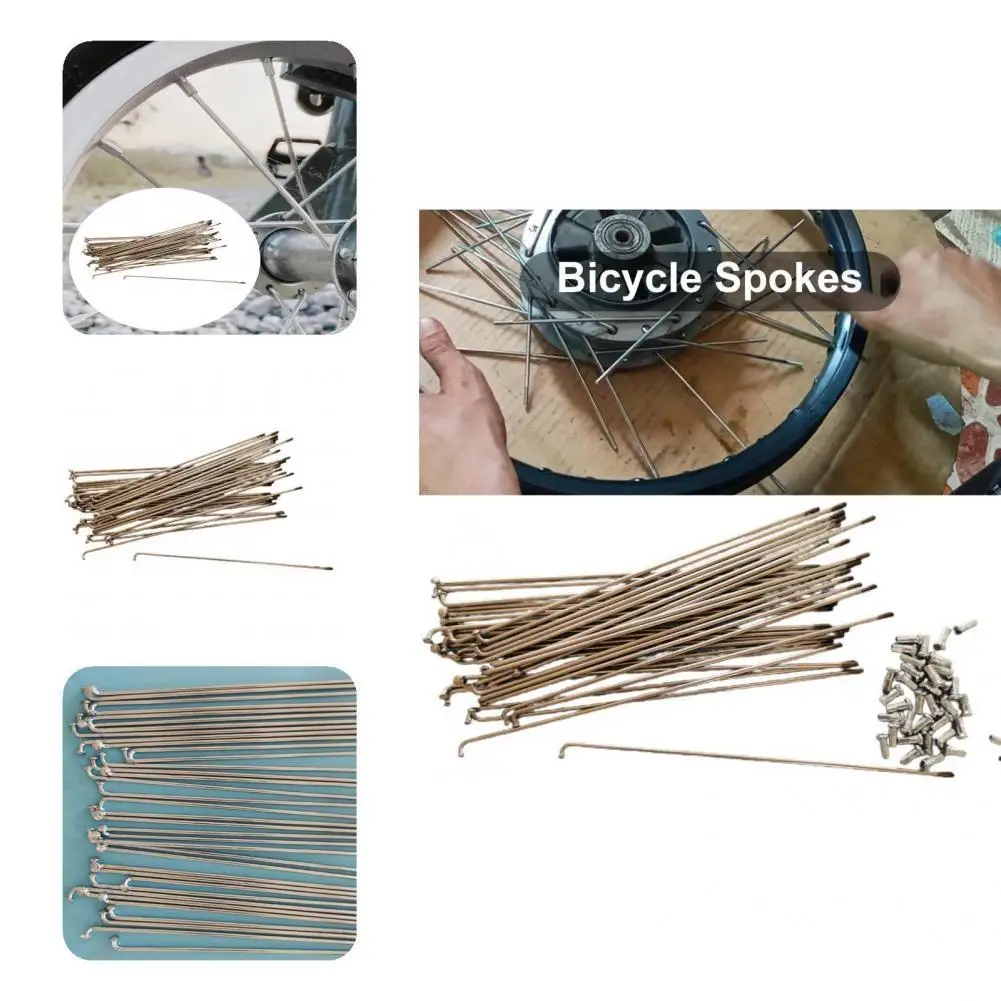 

Bike Spokes Rust Resistant Universal Corrosive Resistant 36 Pcs Bicycle Spokes