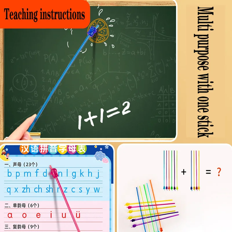 

Children's Reading Stick Finger Reading Pen Finger Stick Home Teaching Aids for Early Childhood Education