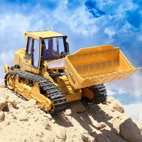 116 rc truck bulldozer dumper caterpillar tractor model engineering car lighting excavator radio controlled car toy