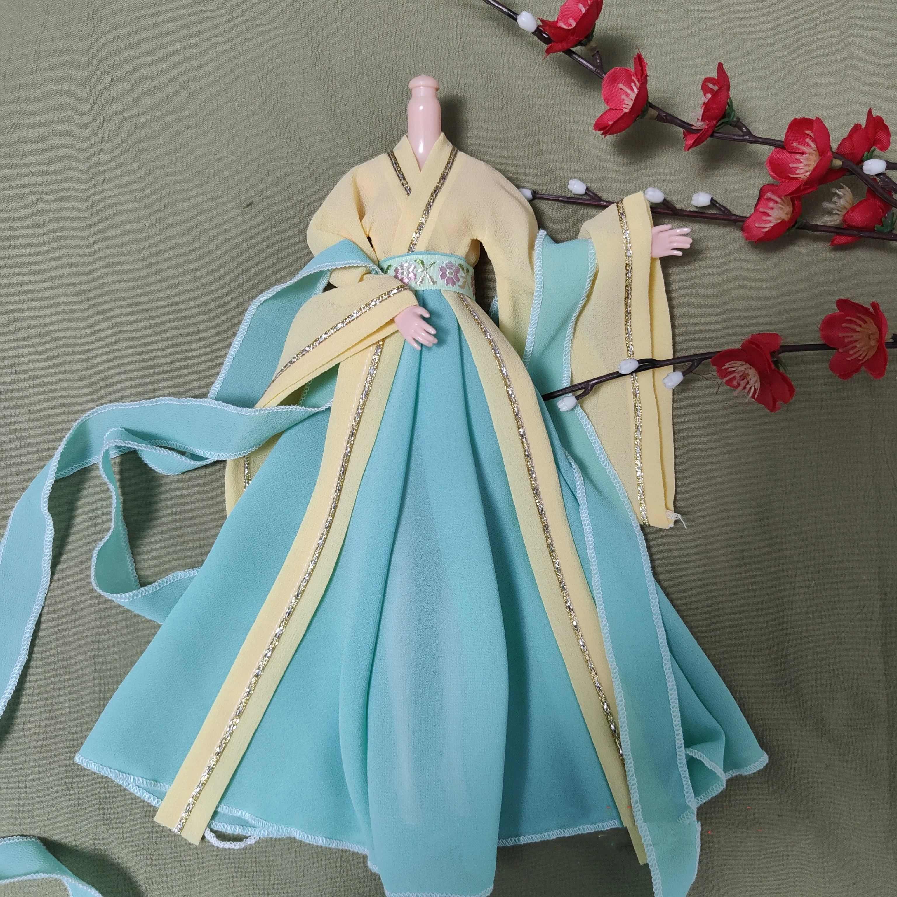 Масштаб 1/6 кукла BJD одежда древний костюм халат ханьфу платье феи для BJD/SD YOSD Blyth Barbi